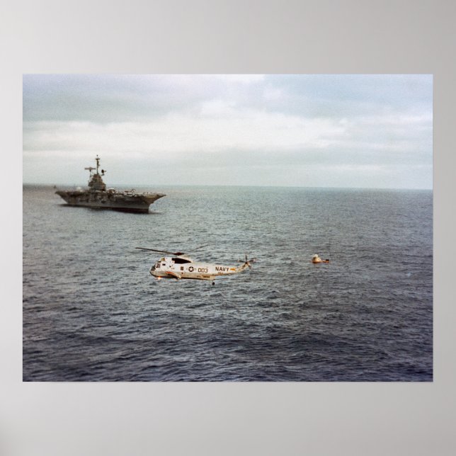 Skylab 2 Splashdown & Recovery Poster (Front)