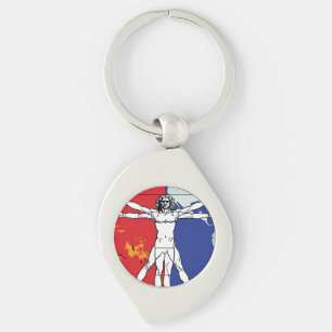 Skylab 2 Vitruvian Man Mission Patch Logo Keychain