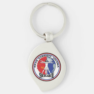 Skylab 2 Vitruvian Man Mission Patch Logo Keychain