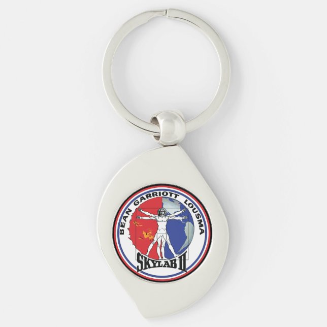 Skylab 2 Vitruvian Man Mission Patch Logo Keychain (Front)