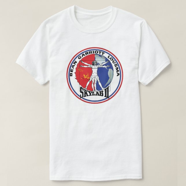 Skylab 2 Vitruvian Man Mission Patch Logo T-Shirt (Design Front)