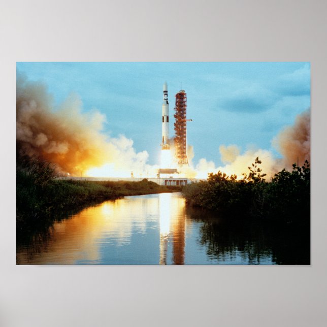Skylab Space Station - Saturn V Launch Poster (Front)