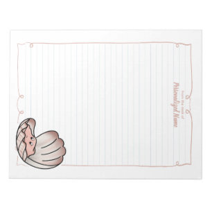 Skylar Scallop Lined Notepad