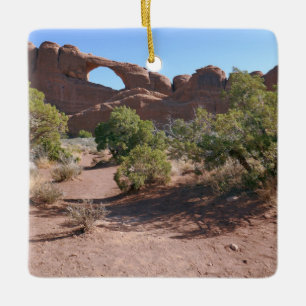 Skyline Arch at Arches National Park Ceramic Ornament
