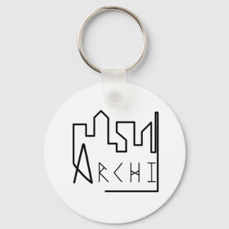 Skyline architecture keychain
