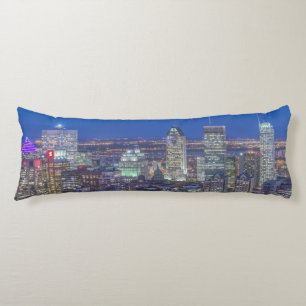 Skyline at twilight 2 body pillow