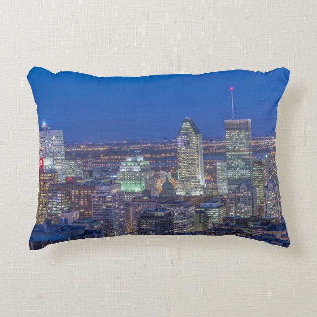 Skyline at twilight 2 decorative pillow (Front)