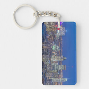 Skyline at twilight 2 keychain