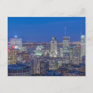 Skyline at twilight 2 postcard
