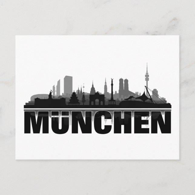 Skyline - Cartes postales de Munich (Devant)