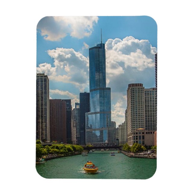 Skyline Chicago Magnet (Vertical)