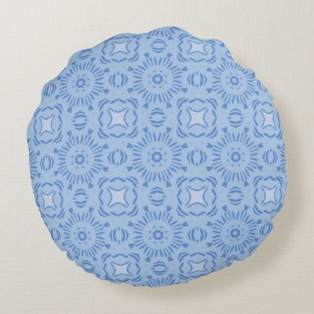Skyline Constellation Round Pillow (Back)