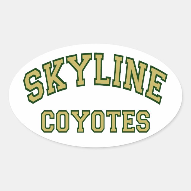 Skyline Coyotes Oval Sticker (Front)