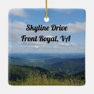 Skyline drive Front royal, Virginia photography Ceramic Ornament
