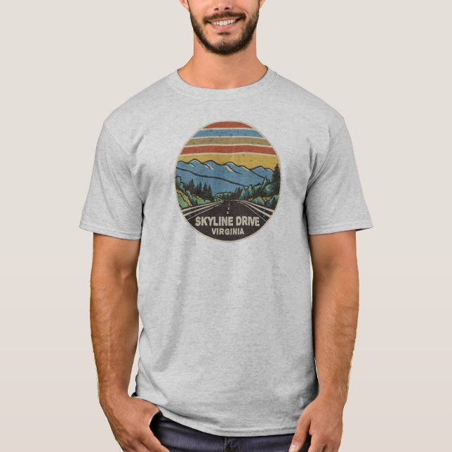 Skyline Drive Shenandoah Virginia Mountains T-Shirt (Front)