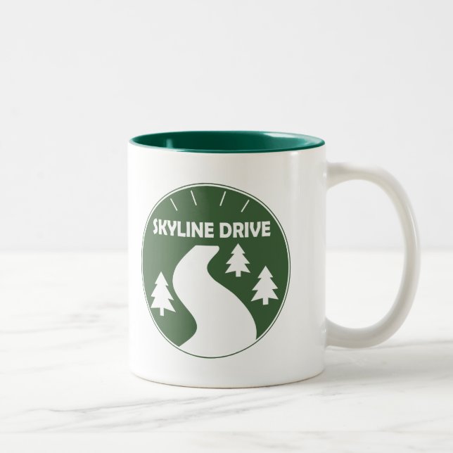 Skyline Drive Two-Tone Coffee Mug (Right)