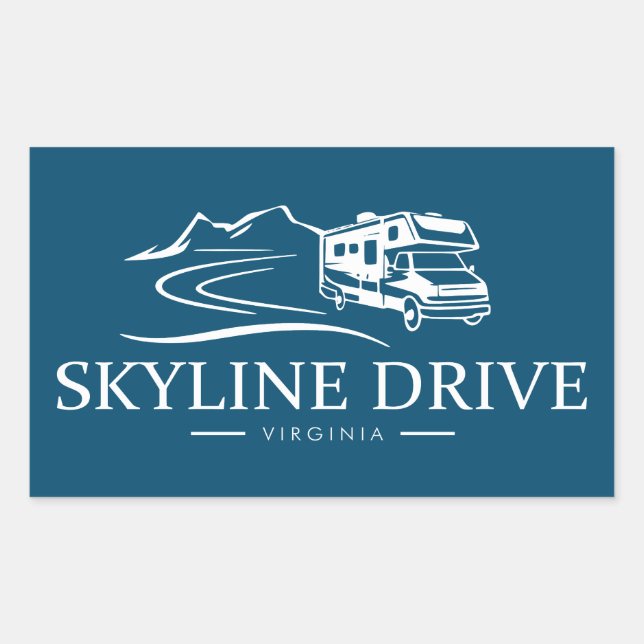 Skyline Drive Virginia Recreational Vehicle Sticker (Front)