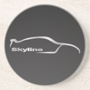 Skyline Faux Carbon Fibre Coaster