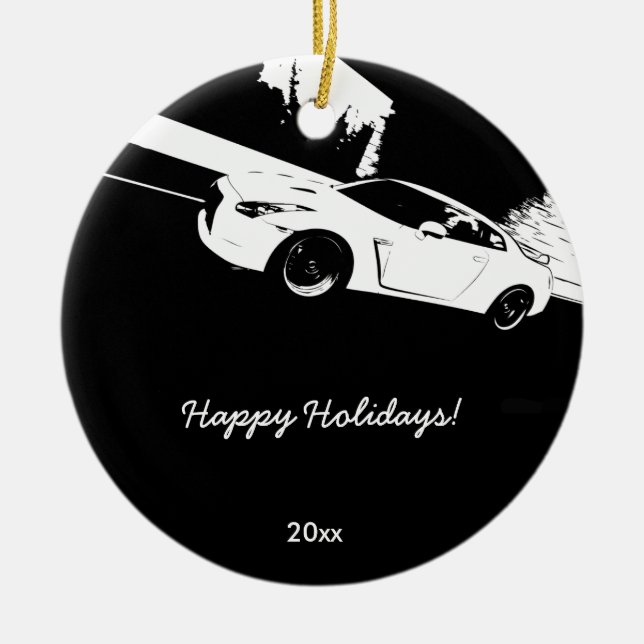 Skyline GT-R Rolling shot Christmas Ornaments (Front)