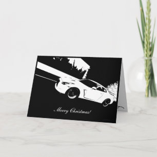 Skyline GTR Rolling shot Christmas Holiday Card