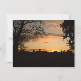 SKYLINE HAAG IN OBERBAYERN BEI SONNENUNTERGANG POSTCARD