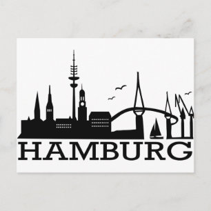 Skyline Hamburg Postcard