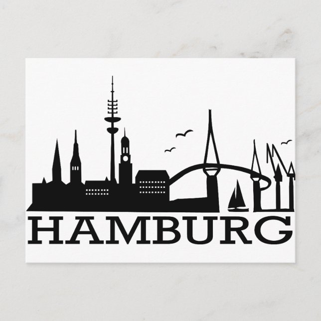 Skyline Hamburg Postcard (Front)