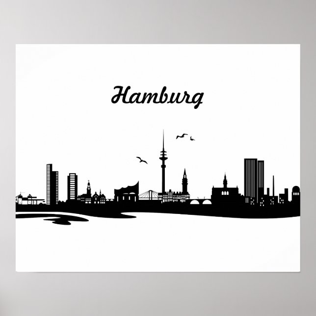 Skyline Hamburg Poster (Front)