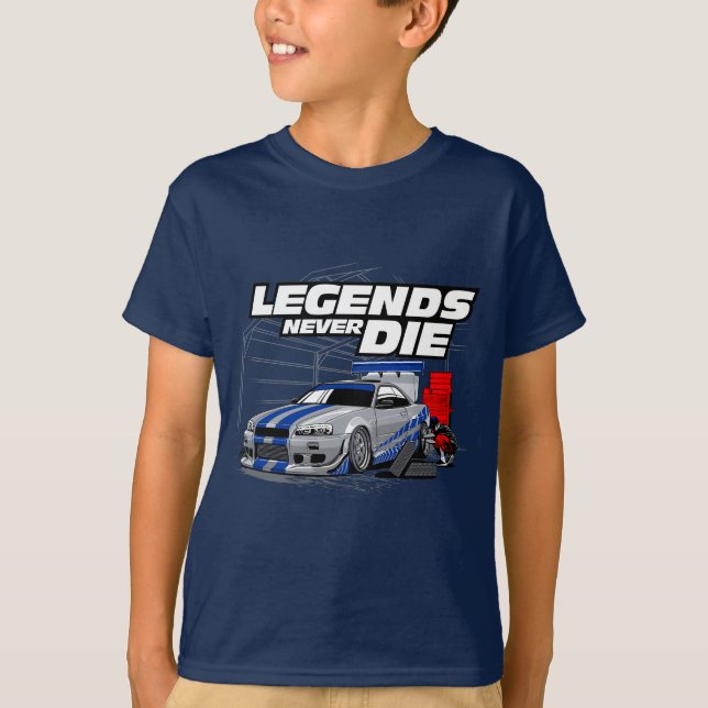 SKYLINE LEGENDS NEVER DIE! T-Shirt (Front)