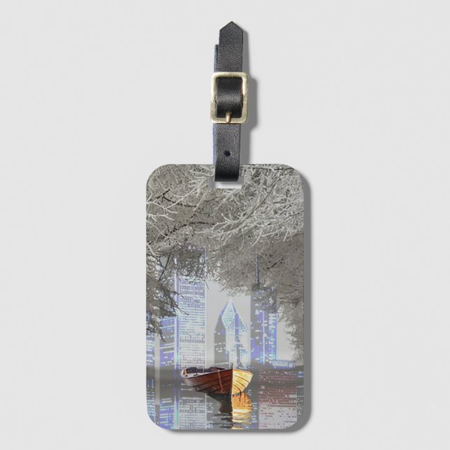 Skyline Luggage Tag (Front Vertical)