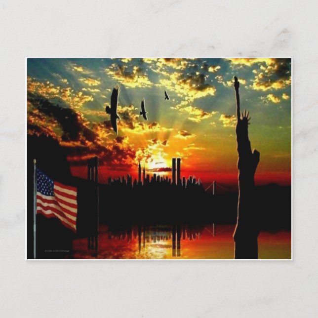 SKYLINE MEMORIAL POSTCARD (Front)