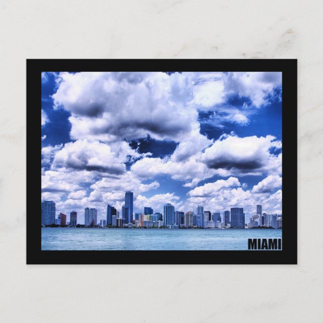 Skyline Miami - Carte postale (Devant)