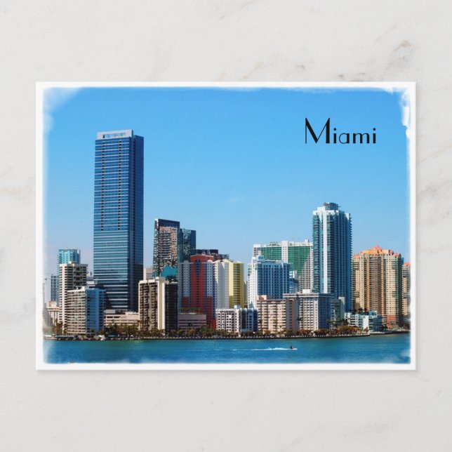 Skyline Miami - Carte postale (Devant)
