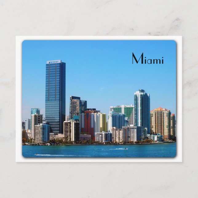 Skyline Miami - Carte postale (Devant)