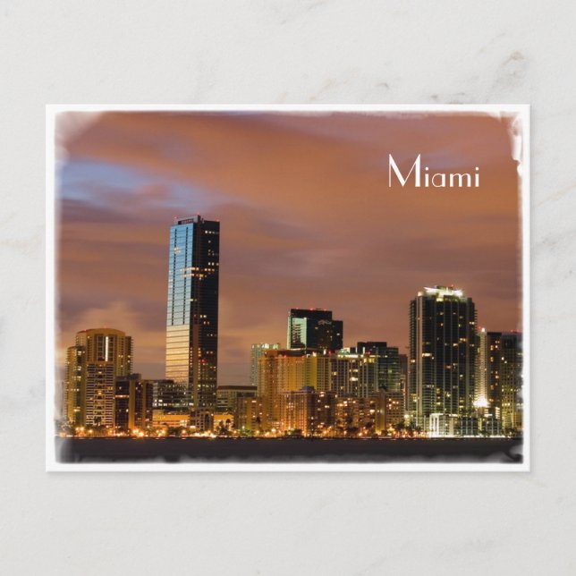 Skyline Miami - Carte postale (Devant)