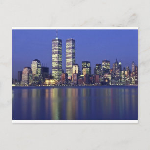 Skyline New York with World Trade Centre Postcard