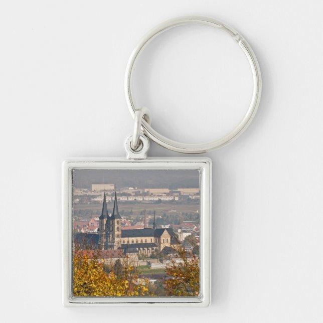 Skyline of Bamberg, Germany Keychain (Front)