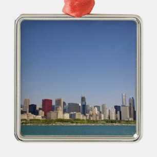 Skyline of Chicago, Illinois, USA. Metal Ornament