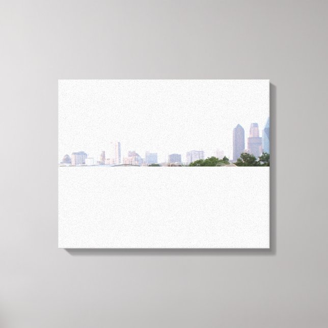 Skyline of Dallas, Texas Canvas Print (Front)