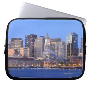 Skyline of downtown Boston from inner Boston Laptop Sleeve