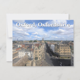 Skyline of Historic Oxford in Oxfordshire, UK Postcard