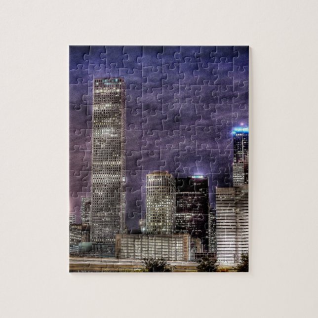 Skyline of Houston Jigsaw Puzzle (Vertical)