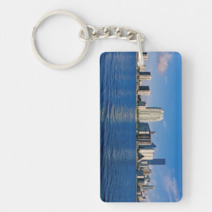 Skyline of Miami, Florida Keychain