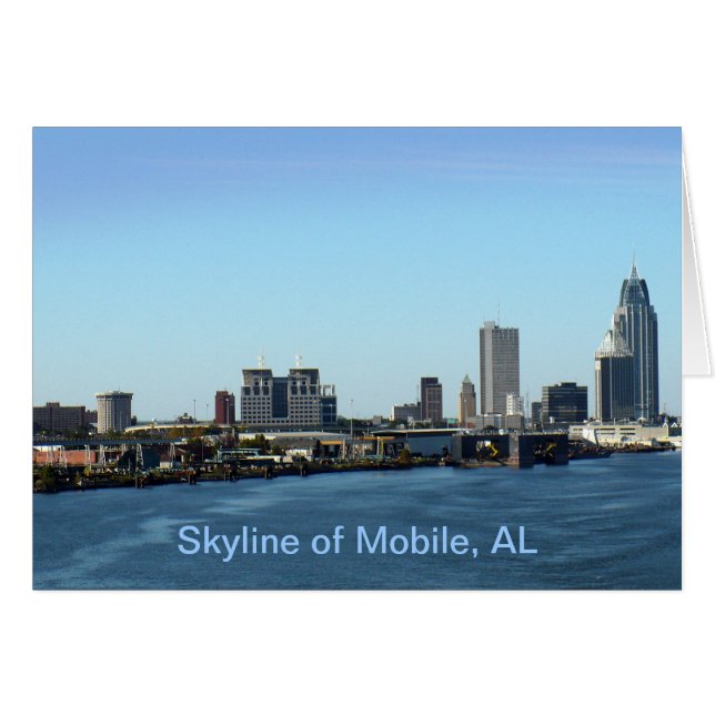 Skyline of Mobile, AL (Front Horizontal)
