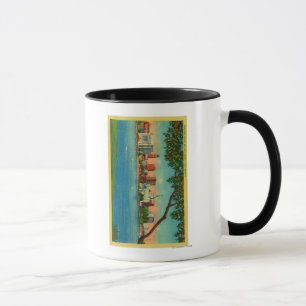 Skyline of Oakland across Lake Merritt Mug