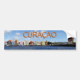 Skyline of Willemstad, Curaçao (customizable) Bumper Sticker