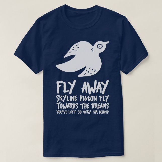 Skyline Pigeon white 1 T-Shirt (Design Front)