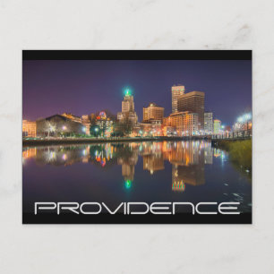 Skyline Providence Rhode Island Postcard