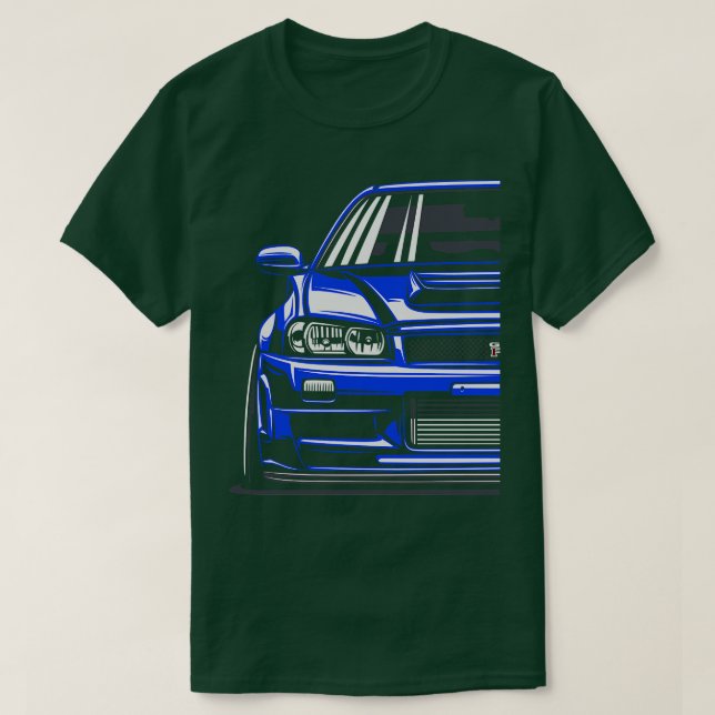 Skyline R34 GTR T-Shirt (Design Front)