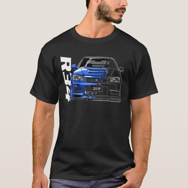 Skyline R34 JDM T-Shirt (Front)